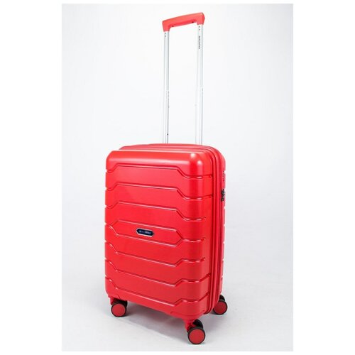 фото Mironpan чемодан маленький pp (ромб. полосы) с расширением красный s малый (ручная кладь) красный sweetbags