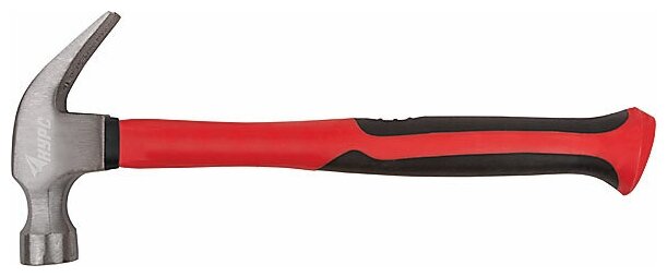 Молоток-гвоздодер, фиброглассовая усиленная ручка 27 мм, 450 гр. FIT 44771