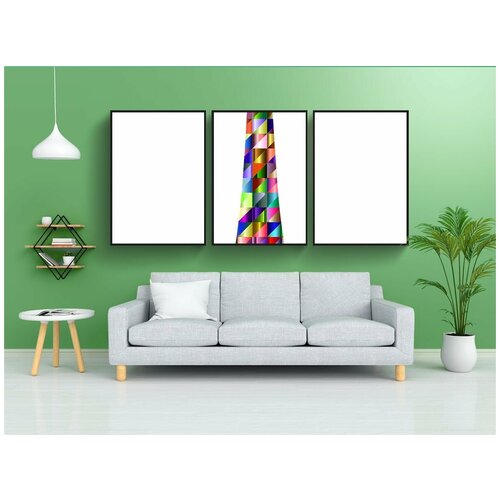 фото Набор модулных постеров для интерьера "красочный, призматический, хроматический" 60x90 см. в тубусе, без рамки lotsprints
