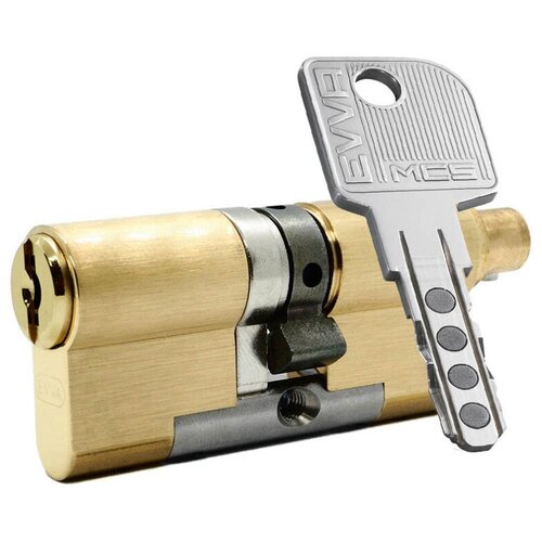 Цилиндр EVVA MCS ключ-ключ (размер 66х61 мм) - Латунь