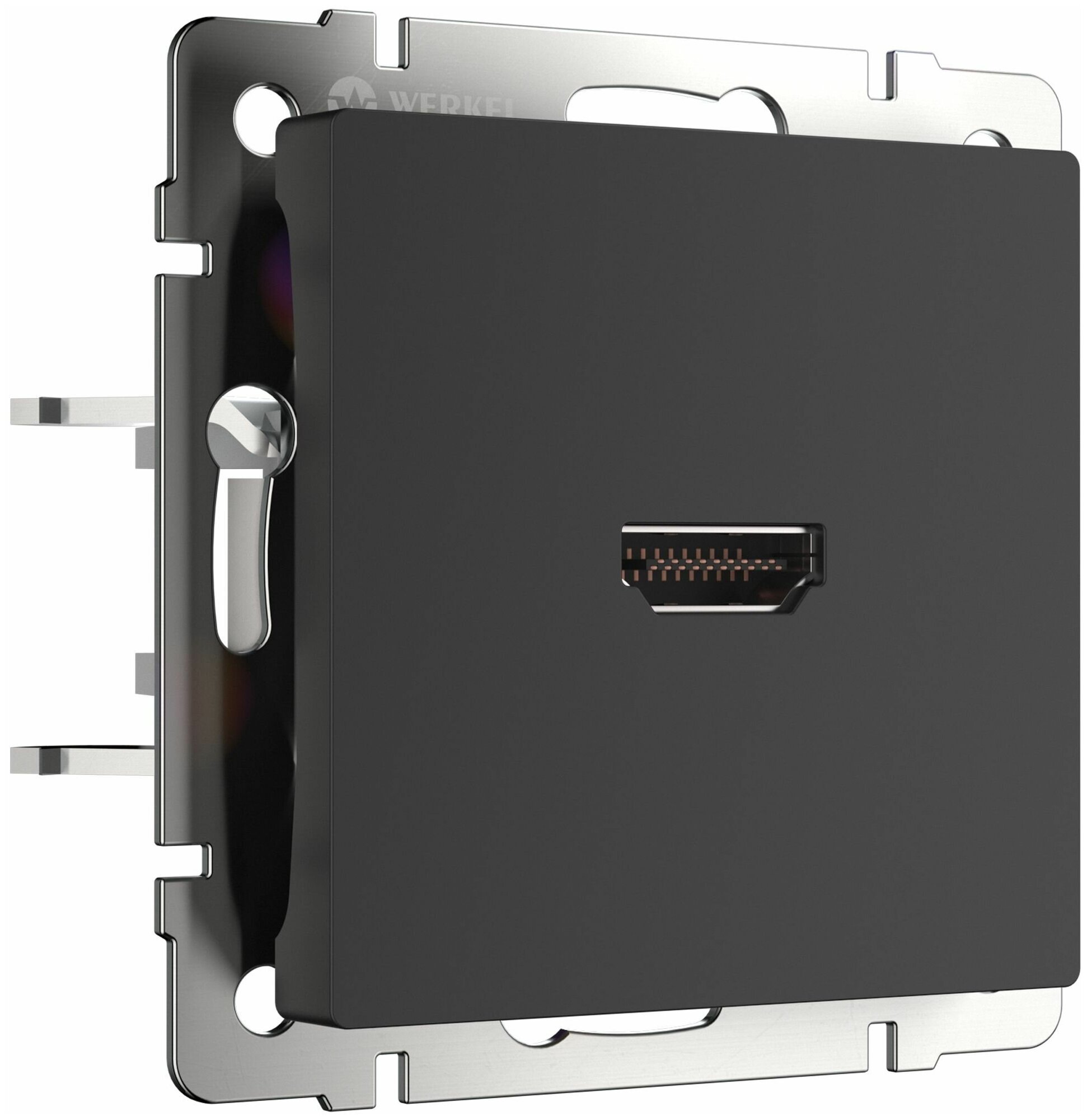 Розетка HDMI Werkel W1186008 черный матовый