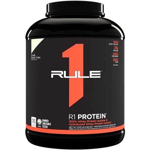 Rule One (R1) Protein, 2166-2326 г, Vanilla Butter Cake / Ванильный Бисквит, 2227 г