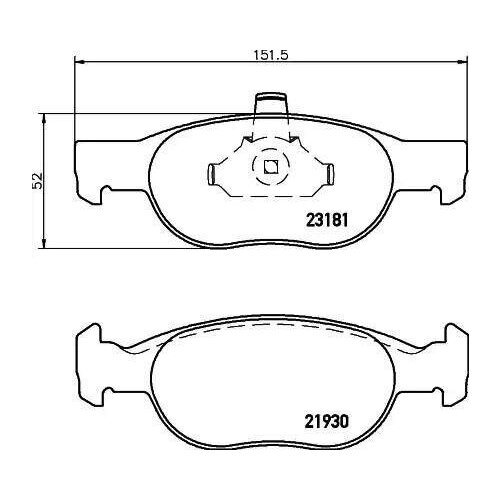 MDB2206 MINTEX Колодки тормозные дисковые