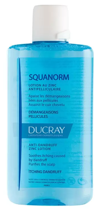 Ducray Squanorm лосьон против перхоти с цинком, 240 г, 200 мл, бутылка