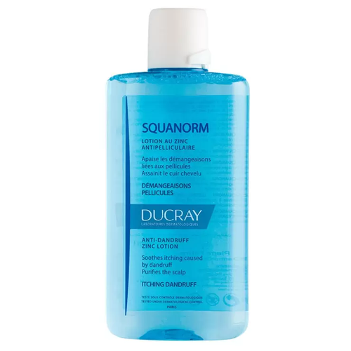 Ducray Squanorm лосьон против перхоти с цинком, 240 г, 200 мл, бутылка ducray лосьон squanorm lotion au zinc от перхоти с цинком 200 мл