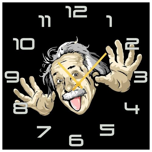 фото Svs настенные часы svs 4002507 энштейн сошел с ума