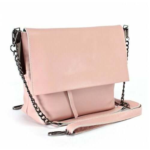фото Сумка женская натуральная кожа jrp-8322, 1отд, плечевой ремень, розовый sale 227941 аделия