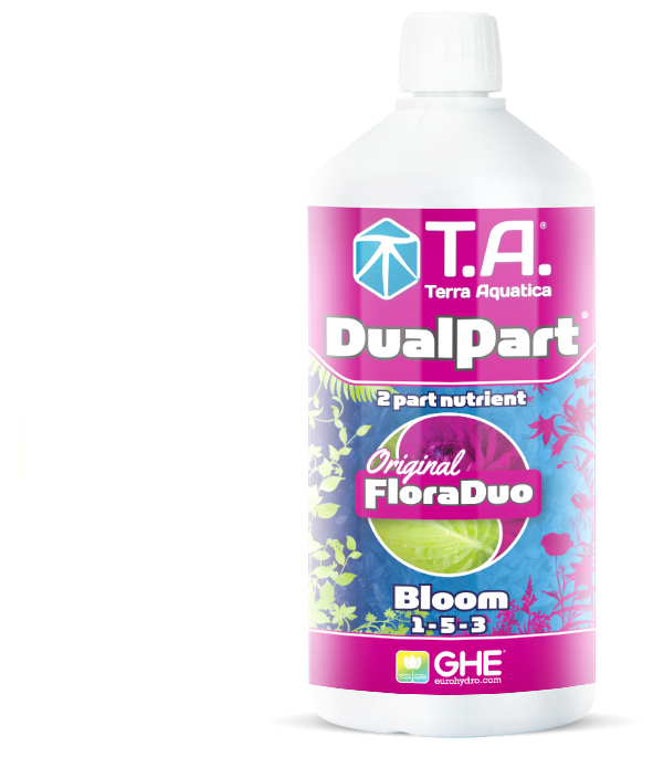 Удобрение минеральное Terra Aquatica DualPart Bloom 1L (Flora Duo GHE) - фотография № 1