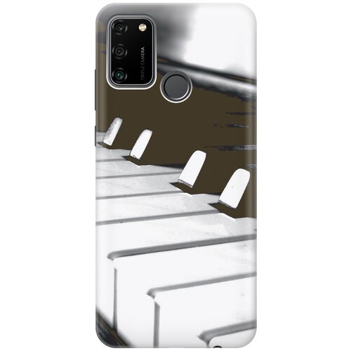 фото Силиконовый чехол на honor 9a / хонор 9а с принтом "разноцветная вязка gosso