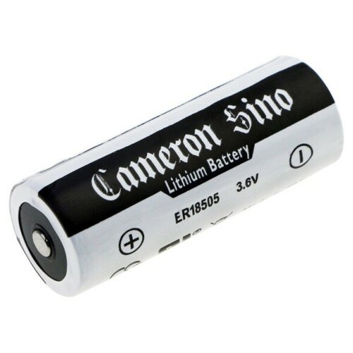 Батарейка ER18505 (Li-SOCI2, 4000mAh) батарейка элемент питания cameronsino cs mer600sl с выводами под пайку er6c li soci2