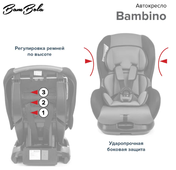 Автокресло группа 0/1 (до 18 кг) BamBola Bambino