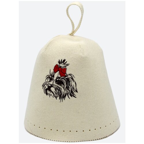 Шапка премиум для бани и сауны HAPPY PUPPY фетр, 100% шерсть