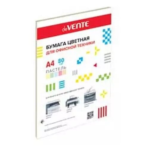 Бумага Офисная Цветная А4 Devente 50Л. 80Г. Пастель 5 Цв. 2072412 бумага цвет тониров devente а4 100л 80г м2 пастел цв ассорти 2072705