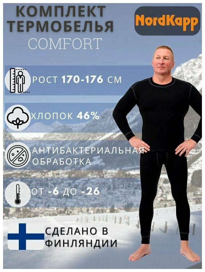 Термобельё мужское комплект Nordkapp 136B Comfort