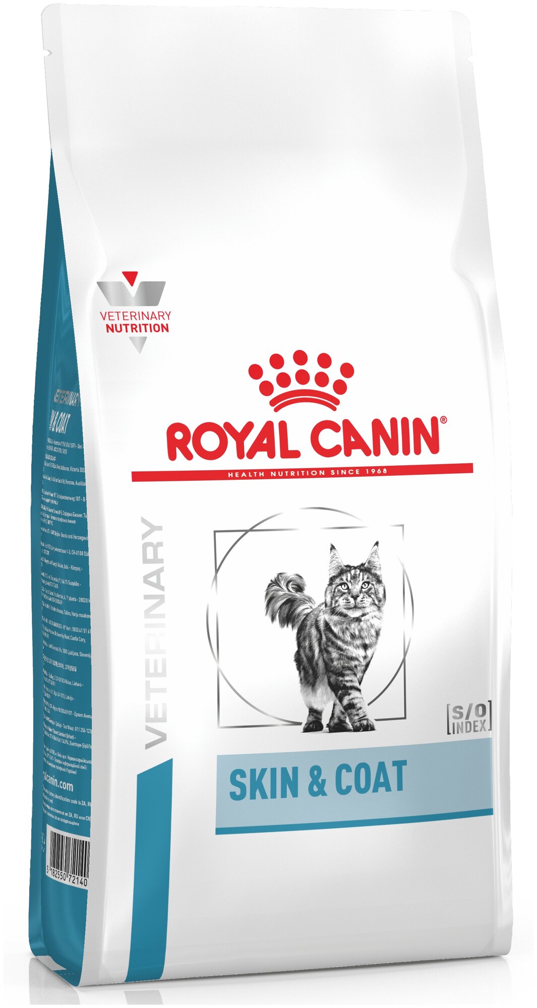 Сухой корм для стерилизованных кошек Royal Canin Skin & Coat, при проблемах кожи и шерсти, 2 шт. х 1.5 кг