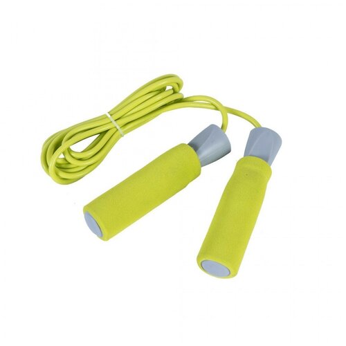 фото Скакалка liveup pvc foam handle jump rope цвет:желтый, размер:onesize