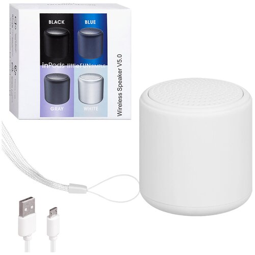 Акустика портативная колонка inPods Little Fun Bluetooth белый 59000₽