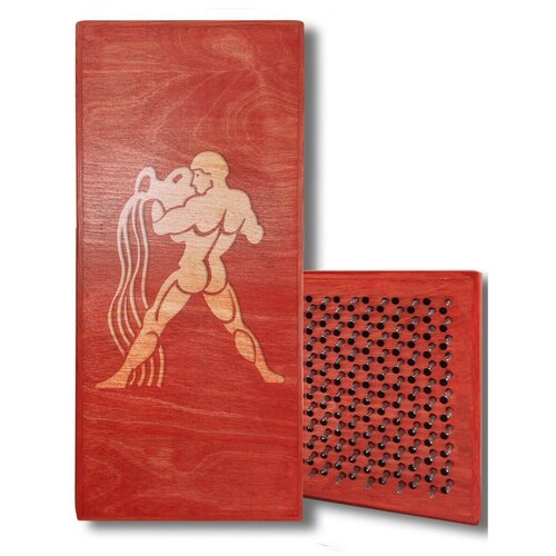 фото Доска садху с динамическими гвоздями, знак зодиака - 17 шаг 10мм красная goodwood