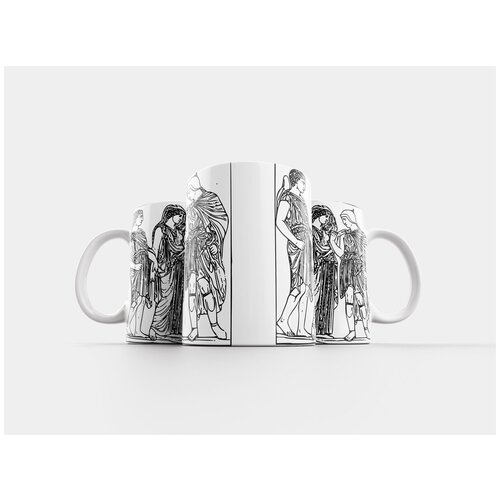 фото Кружка "греческий, люди, древний" 320 мл lotsprints