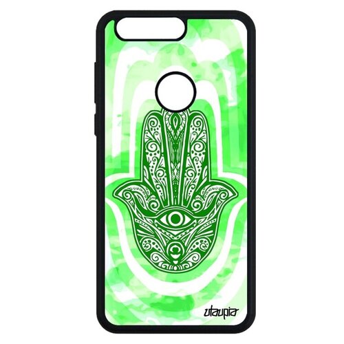 фото Красивый чехол на смартфон // honor 8 // "амулет хамса" оберег талисман, utaupia, светло-зеленый
