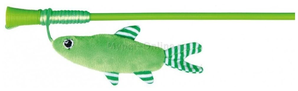 Игрушка для кошек Trixie Playing Rod, размер 42см, зеленый