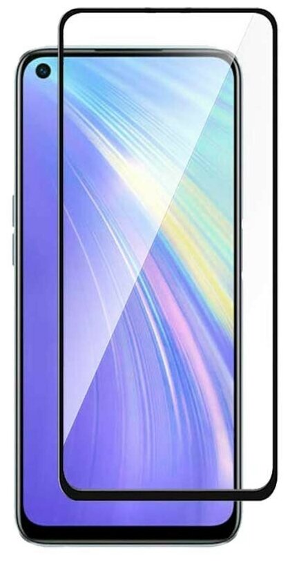 Защитное стекло на Realme 6/6S/7/7i/ X3 SuperZoom/V5/20 Pro/C17 9D черный