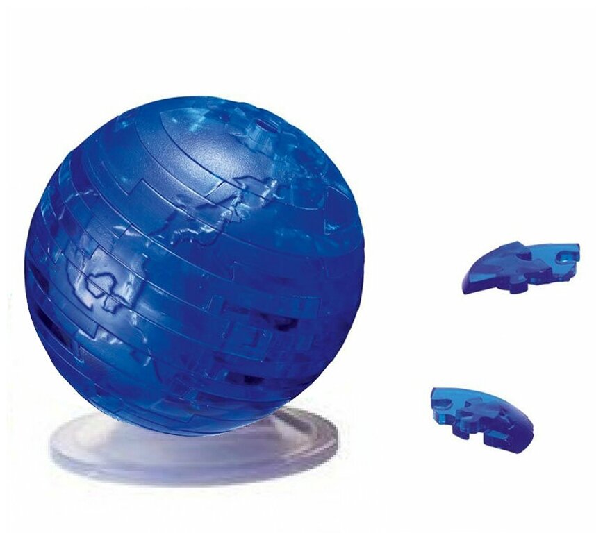 Головоломка 3D Crystal Puzzle Планета земля голубая цвет: синий - фото №10