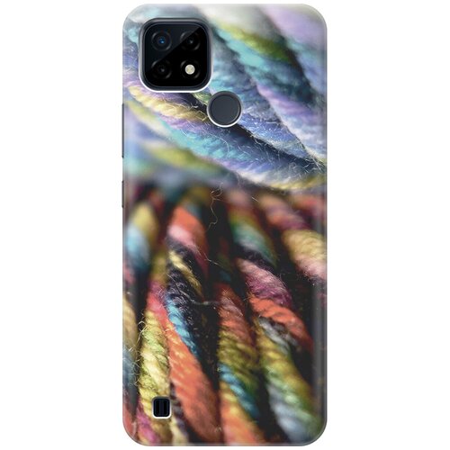 фото Силиконовый чехол на realme c21 / рилми с21 с принтом "пряжа gosso