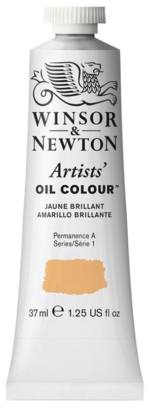 Комплект 3 шт, Краска масляная профессиональная Winsor&Newton "Artists Oil", 37мл, бриллиантовый желтый