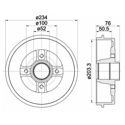 Тормозной барабан Mintex MBD044