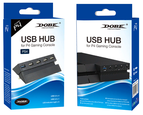 Разветвитель для PS4 HUB USB DOBE TP4-810 5 in 1 USB HUB