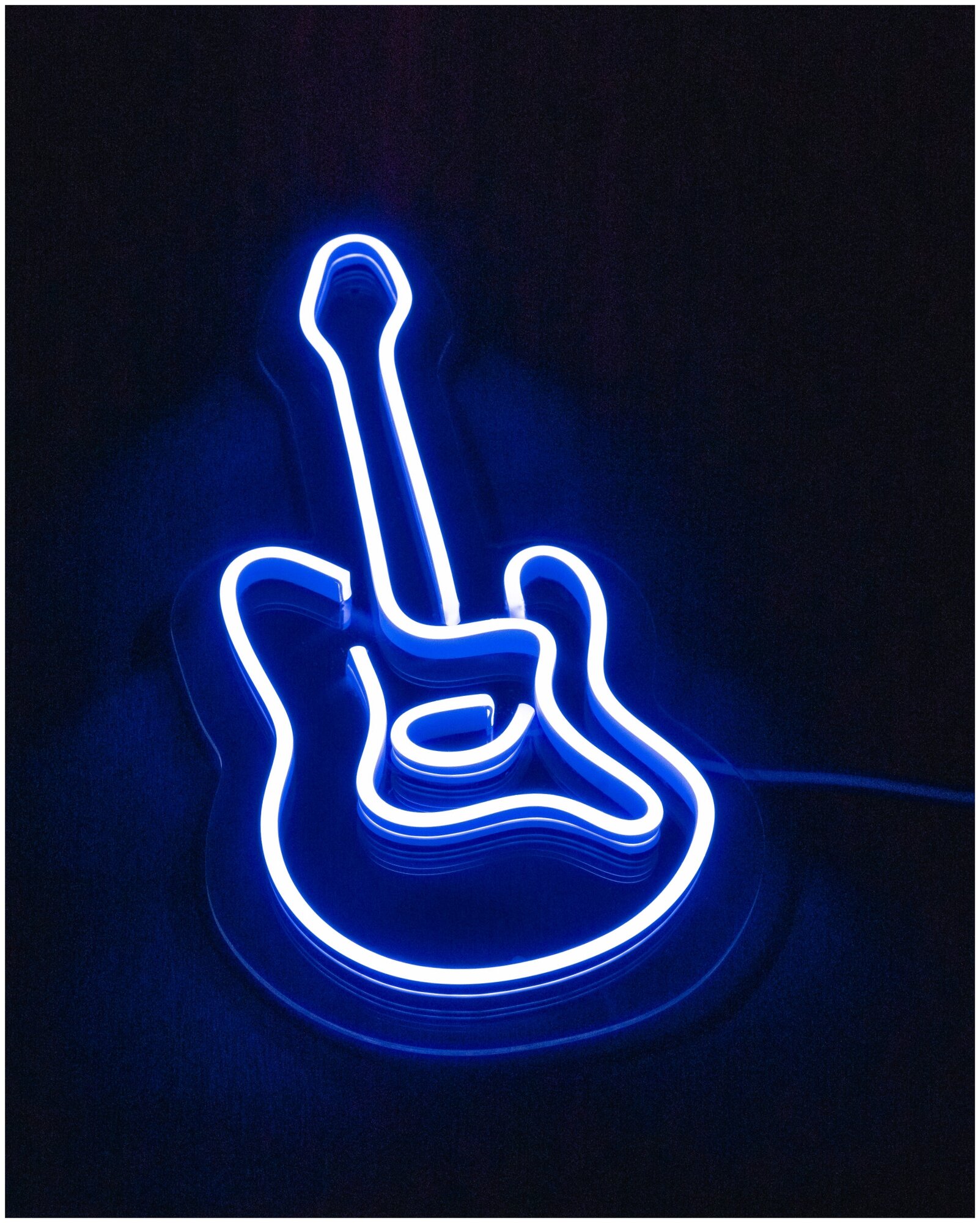 Светильник светодиодный неоновый Гитара, 45х19 см - фотография № 3