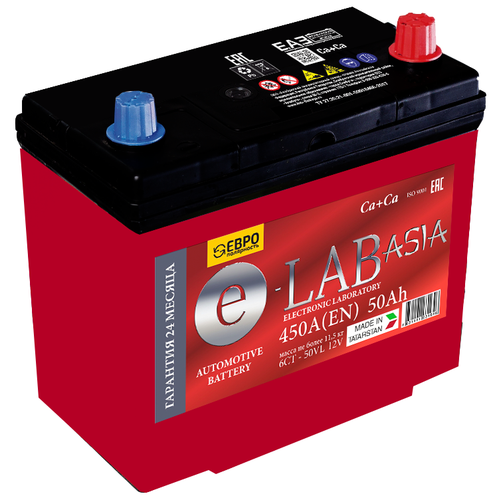 фото Аккумулятор e-lab asia 50 ач обратная полярность