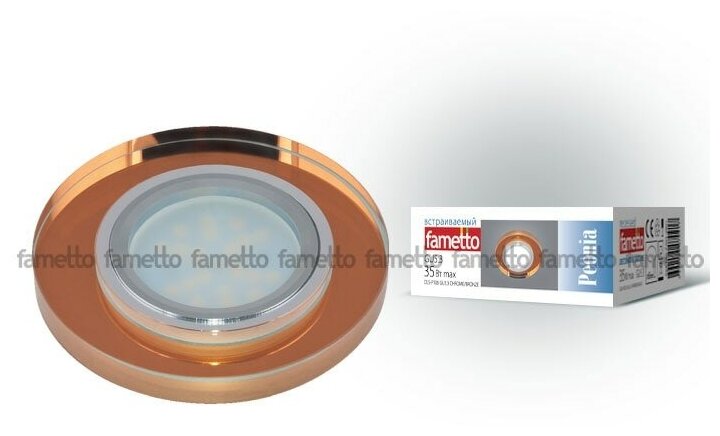 Встраиваемый светильник Fametto Peonia DLS-P106 GU5.3 CHROME-BLACK 9995 - фото №6