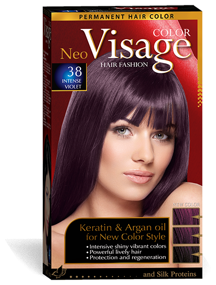 COLOR Visage Стойкая крем-краска для волос, 38 Интенсивно-фиолетовый / Intense Violet