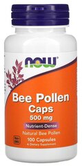 Капсулы NOW Bee Pollen 500 мг, 500 мг, 100 шт.