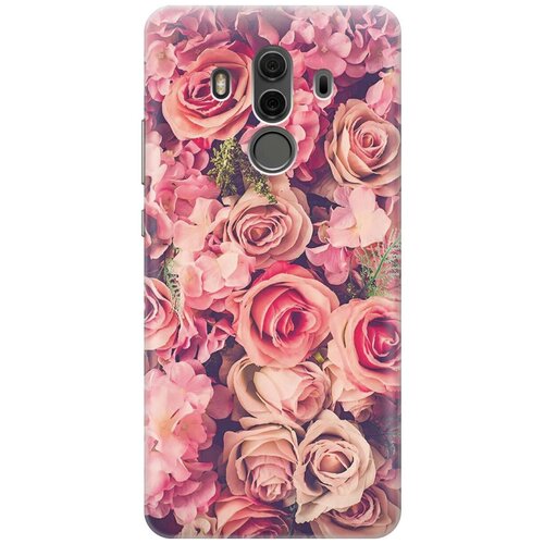 фото Re:pa накладка transparent для huawei mate 10 pro с принтом "розовый куст"