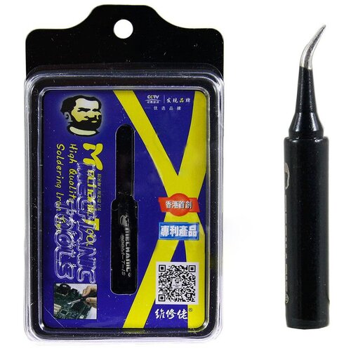 жало для паяльника mechanic 900м t is lead free изогнутое тонкое Жало паяльника Mechanic 900-T-1S