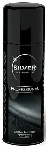Silver Specialist Cпрей краска-востановитель для гладкой кожи 200 мл Черный