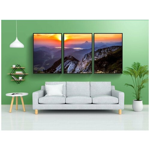 фото Набор модулных постеров для интерьера "австрия, цветы, полевые цветы" 60x90 см. в тубусе, без рамки lotsprints