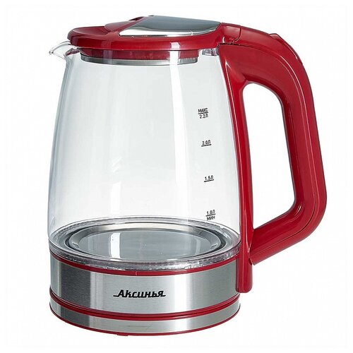 Чайник Аксинья КС-1006, красный чайник аксинья кс 1007 бежевый