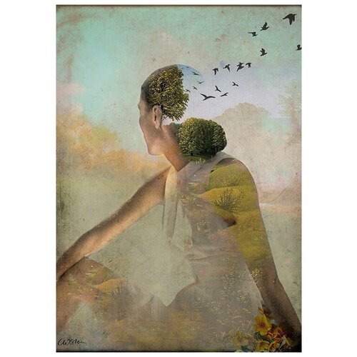 Интерьерный постер на стену картина для интерьера в подарок плакат 