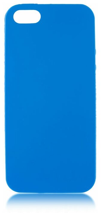 Чехол для Apple iPhone 5\5S\SE Brosco Colourful, накладка, синий
