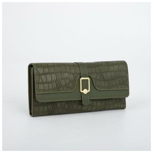 фото Кошелек на кнопке, цвет зеленый noname