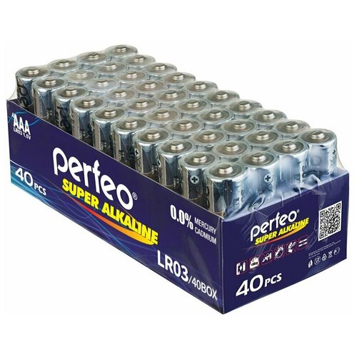 Perfeo Батарейка LR03 40BOX Super Alkaline 40 шт. в уп-ке