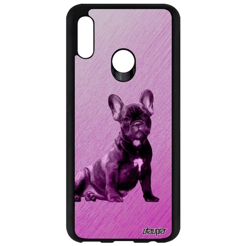 фото Противоударный чехол на смартфон // honor 10 lite // "бульдог" собака английский, utaupia, розовый