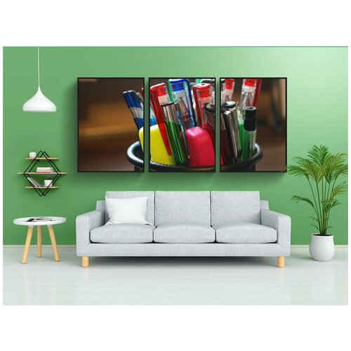 фото Набор модулных постеров для интерьера "ручка, ручки, фломастер" 60x90 см. в тубусе, без рамки lotsprints