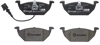 Дисковые тормозные колодки передние brembo P 85 072X для Audi, SEAT, Skoda, Volkswagen (4 шт.)