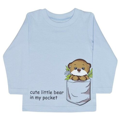 фото Лонгслив для мальчика, цвет голубой, рост 98 нет бренда