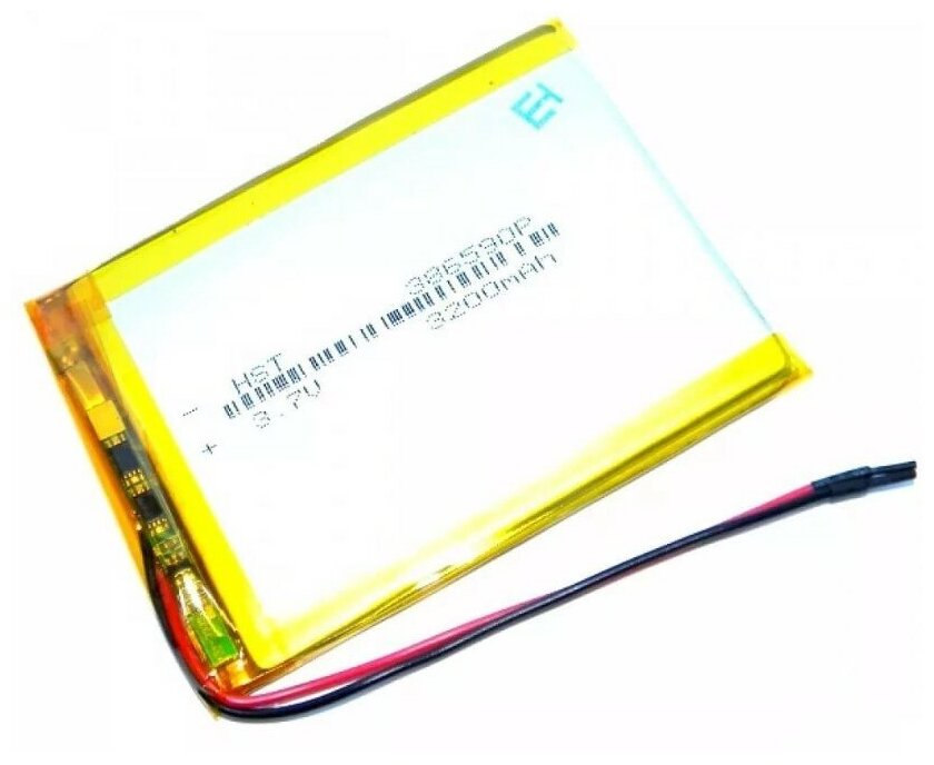 Аккумулятор Li-Pol (батарея) 386590 3.7V Li-Pol 3200 mAh (3.8x65x90 mm)